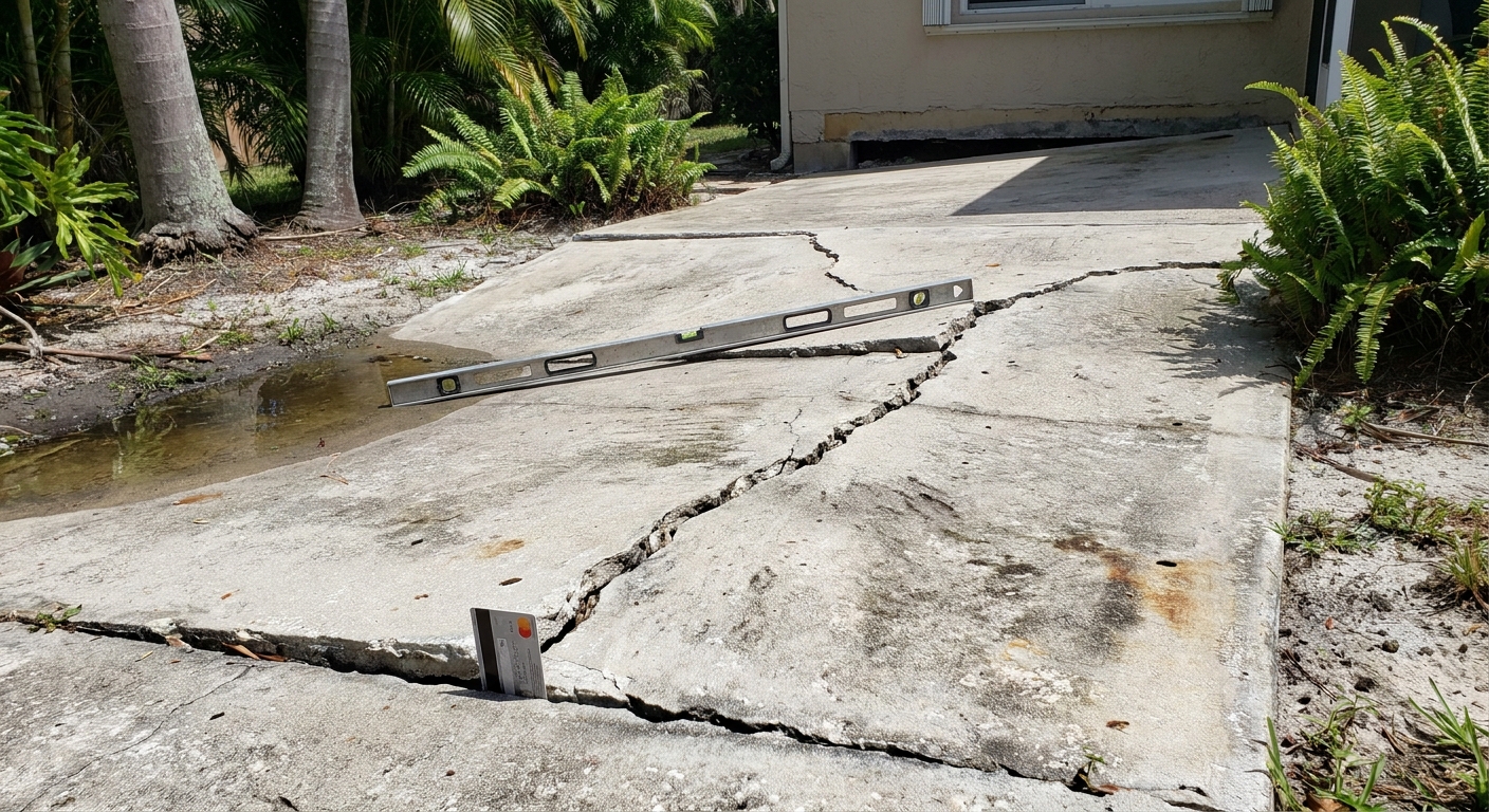 Is Your Concrete Patio in Palm Beach County Starting to Shift or Settle?