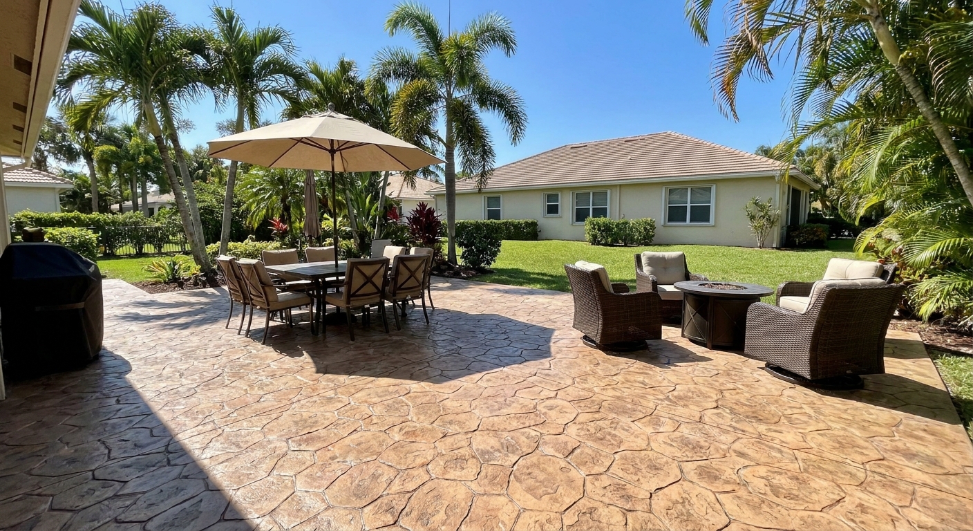 Can a Concrete Patio in Palm Beach County Add Value to Your Home?