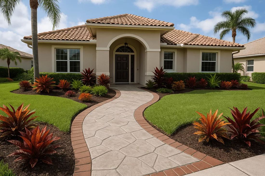 Creating Custom Concrete Walkways for Palm Beach County Homes