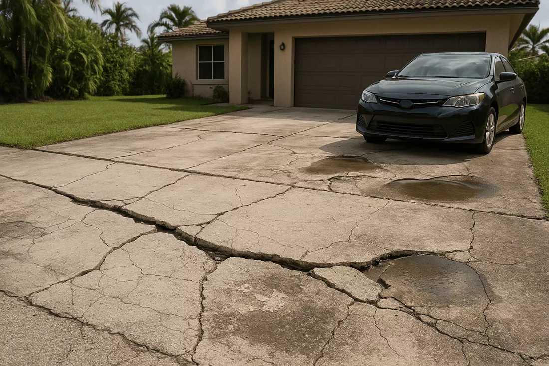 When Is It Time to Replace Your Concrete Driveway in Palm Beach