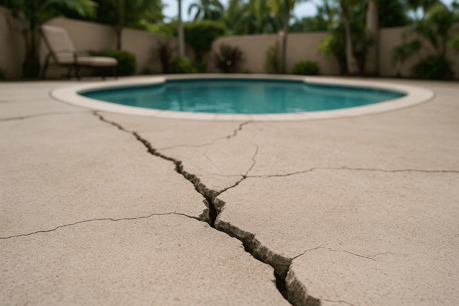 When Pool Deck Cracks in Palm Beach County Become a Bigger Problem