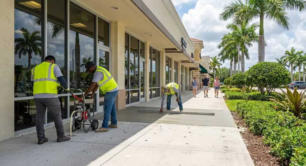 How Concrete Leveling Helps Palm Beach County Businesses Keep Walkways Smooth